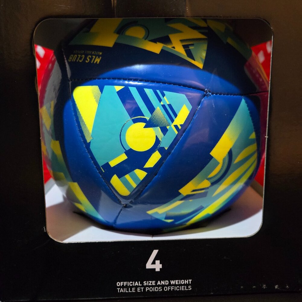 Adidas MLS Size 4 Club Soccer Ball - Blue - Size 4 - BNWT